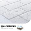 imageArt3d 10Sheet Peel and Stick Backsplash 12 in x 12 in Subway Tiles in Marble DesignBright White
