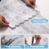 imageArt3d 10Sheet Peel and Stick Kitchen Backsplash Tile Vinyl Stick On Wall Tile Sticker for Bathroom Laundry Room Back Splashes 12quotx12quot Grey MarbleGrey Marble