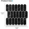 imageArt3d 10Sheet Peel and Stick Kitchen Backsplash Tile Vinyl Stick On Wall Tile Sticker for Bathroom Laundry Room Back Splashes 12quotx12quot Grey MarbleBlack Marble