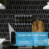 imageArt3d 10Sheet Peel and Stick Kitchen Backsplash Tile Vinyl Stick On Wall Tile Sticker for Bathroom Laundry Room Back Splashes 12quotx12quot Grey MarbleBlack Marble