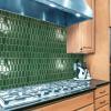 imageArt3d 10Sheet Peel and Stick Kitchen Backsplash Tile Vinyl Stick On Wall Tile Sticker for Bathroom Laundry Room Back Splashes 12quotx12quot Grey MarbleGreen Marble