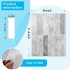 imageArt3d 114 x 9 Inch HeavyDuty Peel and Stick Backsplash for Home Dcor 10Pack Vinyl Wall Tiles for Kitchen Countertop Smoky BlackGray Marble