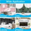 imageArt3d 114 x 9 Inch HeavyDuty Peel and Stick Backsplash for Home Dcor 10Pack Vinyl Wall Tiles for Kitchen Countertop Smoky BlackGreen