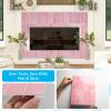imageArt3d 114 x 9 Inch HeavyDuty Peel and Stick Backsplash for Home Dcor 10Pack Vinyl Wall Tiles for Kitchen Countertop Smoky BlackPink Marble