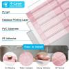 imageArt3d 114 x 9 Inch HeavyDuty Peel and Stick Backsplash for Home Dcor 10Pack Vinyl Wall Tiles for Kitchen Countertop Smoky BlackPink Marble