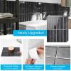 imageArt3d 114 x 9 Inch HeavyDuty Peel and Stick Backsplash for Home Dcor 10Pack Vinyl Wall Tiles for Kitchen Countertop Smoky BlackSmoky Black