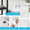 imageArt3d 114 x 9 Inch HeavyDuty Peel and Stick Backsplash for Home Dcor 10Pack Vinyl Wall Tiles for Kitchen Countertop Smoky BlackWhite