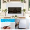 imageArt3d 114 x 9 Inch HeavyDuty Peel and Stick Backsplash for Home Dcor 10Pack Vinyl Wall Tiles for Kitchen Countertop Smoky BlackWhite