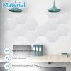 imageArt3d 12 Pcs Hexagon Acoustic Panels High Density Sound Absorbing Panels Soundproof Wall Panels For Home Sound Insulation Beveled Edge Tiles Light GreyLight Grey