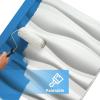imageArt3d 20 Pack Decorative 3D Wall Panels 19 SqFeet PVC Interior Wall Dcor 118quotx118quot WhiteFlower Vase