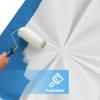 imageArt3d 20 Pack Decorative 3D Wall Panels 19 SqFeet PVC Interior Wall Dcor 118quotx118quot WhiteLucky Leaves White