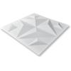 imageArt3d 20 Pack Decorative 3D Wall Panels 19 SqFeet PVC Interior Wall Dcor 118quotx118quot WhiteStar Fusion