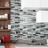 imageArt3d 20Sheet Peel and Stick Kitchen Backsplash Tiles SelfAdhesive Wall Tiles for Kitchen and Bathroom 12quotx12quot Marble GreyGray