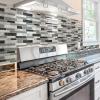 imageArt3d 20Sheet Peel and Stick Kitchen Backsplash Tiles SelfAdhesive Wall Tiles for Kitchen and Bathroom 12quotx12quot Marble GreyGray