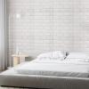 imageArt3d 30 Pcs 3D Foam Brick Wall Panels White
