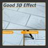 imageArt3d 44 Square Feet Pack Of 30 Wall Panel Foam BlackBlue