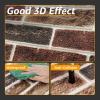 imageArt3d 44 Square Feet Pack Of 30 Wall Panel Foam BlackRed Brown