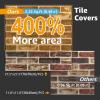 imageArt3d 44 Square Feet Pack Of 30 Wall Panel Foam BlackRed Brown