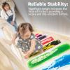 imageArt3d 4Pack Triangle Liquid Sensory Floor Tiles Colorful Liquid Fusion Play Mats for Kids Toddler 15quot x 15quotMulticoloredinterlock