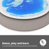 imageArt3d 4Pack Triangle Liquid Sensory Floor Tiles Colorful Liquid Fusion Play Mats for Kids Toddler 15quot x 15quotMulticoloredround 1