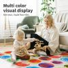 imageArt3d 4Pack Triangle Liquid Sensory Floor Tiles Colorful Liquid Fusion Play Mats for Kids Toddler 15quot x 15quotMulticoloredround 3