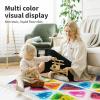 imageArt3d 4Pack Triangle Liquid Sensory Floor Tiles Colorful Liquid Fusion Play Mats for Kids Toddler 15quot x 15quotMulticolortriangle 2