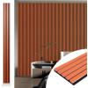 imageArt3d 4pcs107 x 8in Slat Acoustic Panel for Wall and Ceiling 3D Fluted Sound Absorbing Panel with Wood Finish Dark WalnutCherry