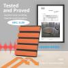imageArt3d 4pcs107 x 8in Slat Acoustic Panel for Wall and Ceiling 3D Fluted Sound Absorbing Panel with Wood Finish Dark WalnutCherry