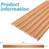 imageArt3d 8 Pack 104quot x 63quot Slat Wall Paneling Glossy Metal Finish WPC Soundproof 3D Wall Panels Wavy Sound Absorbing Panels for Interior Wall Decor Living Room Bedroom  Sparkling GoldSparkling Gold