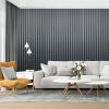 imageArt3d 8 Pack 104quot x 67quot Slat Wall Paneling Glossy Metal Finish WPC Soundproof 3D Wall Panels 3D Sound Absorbing Panels for Interior Wall Decor Living Room Bedroom  Sparkling GoldSteel Gray