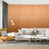 imageArt3d 8 Pack 104quot x 67quot Slat Wall Paneling Glossy Metal Finish WPC Soundproof 3D Wall Panels 3D Sound Absorbing Panels for Interior Wall Decor Living Room Bedroom  Sparkling GoldSparkling Gold