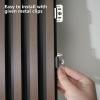 imageArt3d 8Pack WPC Wood Slat Wall Panel for Interior Wall Dcor 3D Wood Fluted Acoustic Wall Paneling for Living Room Bedroom Home ampamp Office Accent Wall Decor  96 x 6 Inch WalnutWalnut
