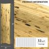 imageArt3d Natural Bamboo Wall Panel for Interior Wall Decor Renewable Pole Wrap Wainscoting Paneling for Wall Ceiling Furniture Cabinet Office 12 x 96 Inch  CarbonizedLight Burned