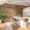 imageArt3d Natural Bamboo Wall Panel for Interior Wall Decor Renewable Pole Wrap Wainscoting Paneling for Wall Ceiling Furniture Cabinet Office 12 x 96 Inch  CarbonizedDark Burned