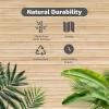 imageArt3d Natural Bamboo Wall Panel for Interior Wall Decor Renewable Pole Wrap Wainscoting Paneling for Wall Ceiling Furniture Cabinet Office 12 x 96 Inch  CarbonizedCarbonized