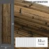 imageArt3d Natural Bamboo Wall Panel for Interior Wall Decor Renewable Pole Wrap Wainscoting Paneling for Wall Ceiling Furniture Cabinet Office 12 x 96 Inch  CarbonizedDark Burned