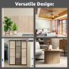 imageArt3d Natural Bamboo Wall Panel for Interior Wall Decor Renewable Pole Wrap Wainscoting Paneling for Wall Ceiling Furniture Cabinet Office 12 x 96 Inch  CarbonizedCarbonized