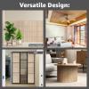 imageArt3d Natural Bamboo Wall Panel for Interior Wall Decor Renewable Pole Wrap Wainscoting Paneling for Wall Ceiling Furniture Cabinet Office 12 x 96 Inch  CarbonizedCarbonized