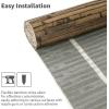 imageArt3d Natural Bamboo Wall Panel for Interior Wall Decor Renewable Pole Wrap Wainscoting Paneling for Wall Ceiling Furniture Cabinet Office 12 x 96 Inch  CarbonizedDark Burned