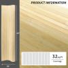 imageArt3d Natural Bamboo Wall Panel for Interior Wall Decor Renewable Pole Wrap Wainscoting Paneling for Wall Ceiling Furniture Cabinet Office 12 x 96 Inch  CarbonizedRaw