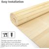 imageArt3d Natural Bamboo Wall Panel for Interior Wall Decor Renewable Pole Wrap Wainscoting Paneling for Wall Ceiling Furniture Cabinet Office 12 x 96 Inch  CarbonizedRaw