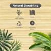 imageArt3d Natural Bamboo Wall Panel for Interior Wall Decor Renewable Pole Wrap Wainscoting Paneling for Wall Ceiling Furniture Cabinet Office 12 x 96 Inch  CarbonizedRaw