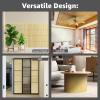 imageArt3d Natural Bamboo Wall Panel for Interior Wall Decor Renewable Pole Wrap Wainscoting Paneling for Wall Ceiling Furniture Cabinet Office 12 x 96 Inch  CarbonizedRaw