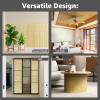 imageArt3d Natural Bamboo Wall Panel for Interior Wall Decor Renewable Pole Wrap Wainscoting Paneling for Wall Ceiling Furniture Cabinet Office 12 x 96 Inch  CarbonizedRaw