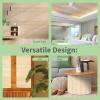 imageArt3d Natural Bamboo Wall Panel for Interior Wall Decor Renewable Pole Wrap Wainscoting Paneling for Wall Ceiling Furniture Cabinet Office 12 x 96 Inch  CarbonizedLightcarbonized