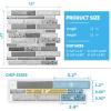 imageArt3d Peel and Stick Brick Kitchen Backsplash SelfAdhesive Wall Tile Stone Design 10 Sheets Blue Marble 30  30cm A17020P10Grey Marble