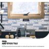 imageArt3d Peel and Stick Brick Kitchen Backsplash SelfAdhesive Wall Tile Stone Design 10 Sheets Blue Marble 30  30cm A17020P10Marble