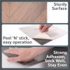 imageArt3d Peel and Stick Vinyl Floor Tiles 30Pack 12 x 12 inch Self Adhesive Waterproof Flooring Wood Planks for Kitchen Dining Room Bedrooms Cover 30 Sq Ft Dark Brown OakHerringbone  Brown
