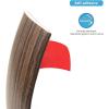 imageArt3d Self Adhesive Vinyl Floor Transition Strip Laminate Floor Strip Floor Flat Divider Strip for Joining Floor Gaps Carpet Threshold Transition Floor Tiles 10 FT 157in WhiteWashedBrown