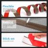 imageArt3d Self Adhesive Vinyl Floor Transition Strip Laminate Floor Strip Floor Flat Divider Strip for Joining Floor Gaps Carpet Threshold Transition Floor Tiles 10 FT 157in WhiteWashedBrown